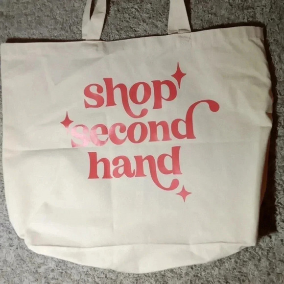 Tote Hand made logo (shop second hand) - Picture 2 of 7